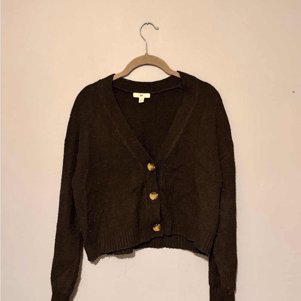 BP Nordstrom Black Button Cardigan Size XS